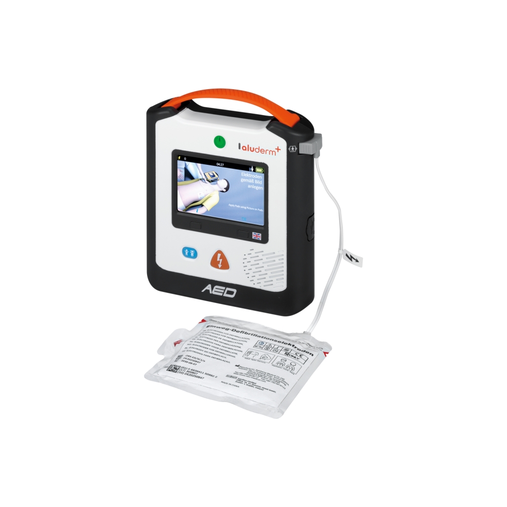 aluderm+® AED A2 | Erste-Hilfe-Defibrillator | DE, EN, FR