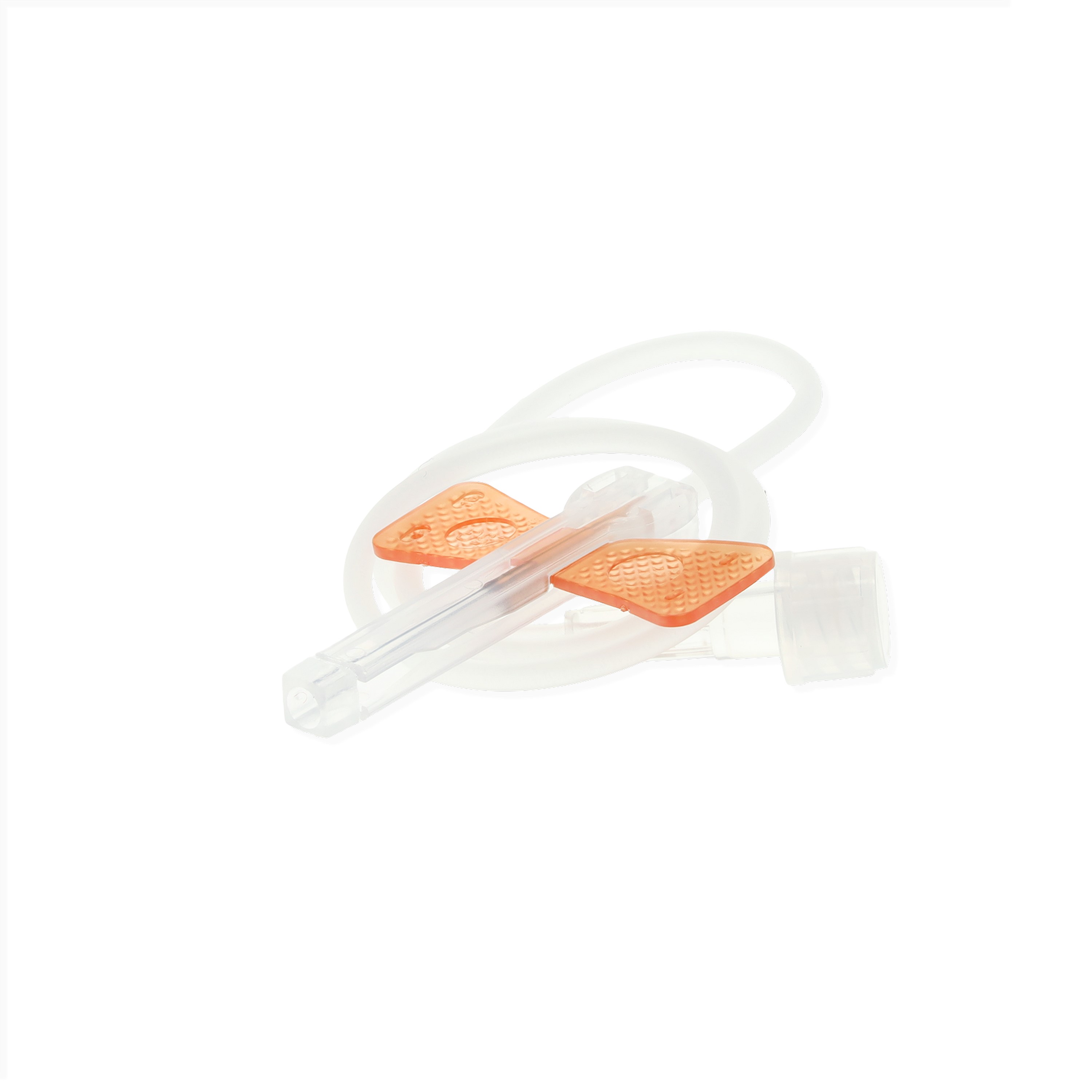 Dispomed® ECOFLO® safety Flügelkanüle 25G / 0,5 x 19 mm | Farbe: Orange | Packung á 1 Stück