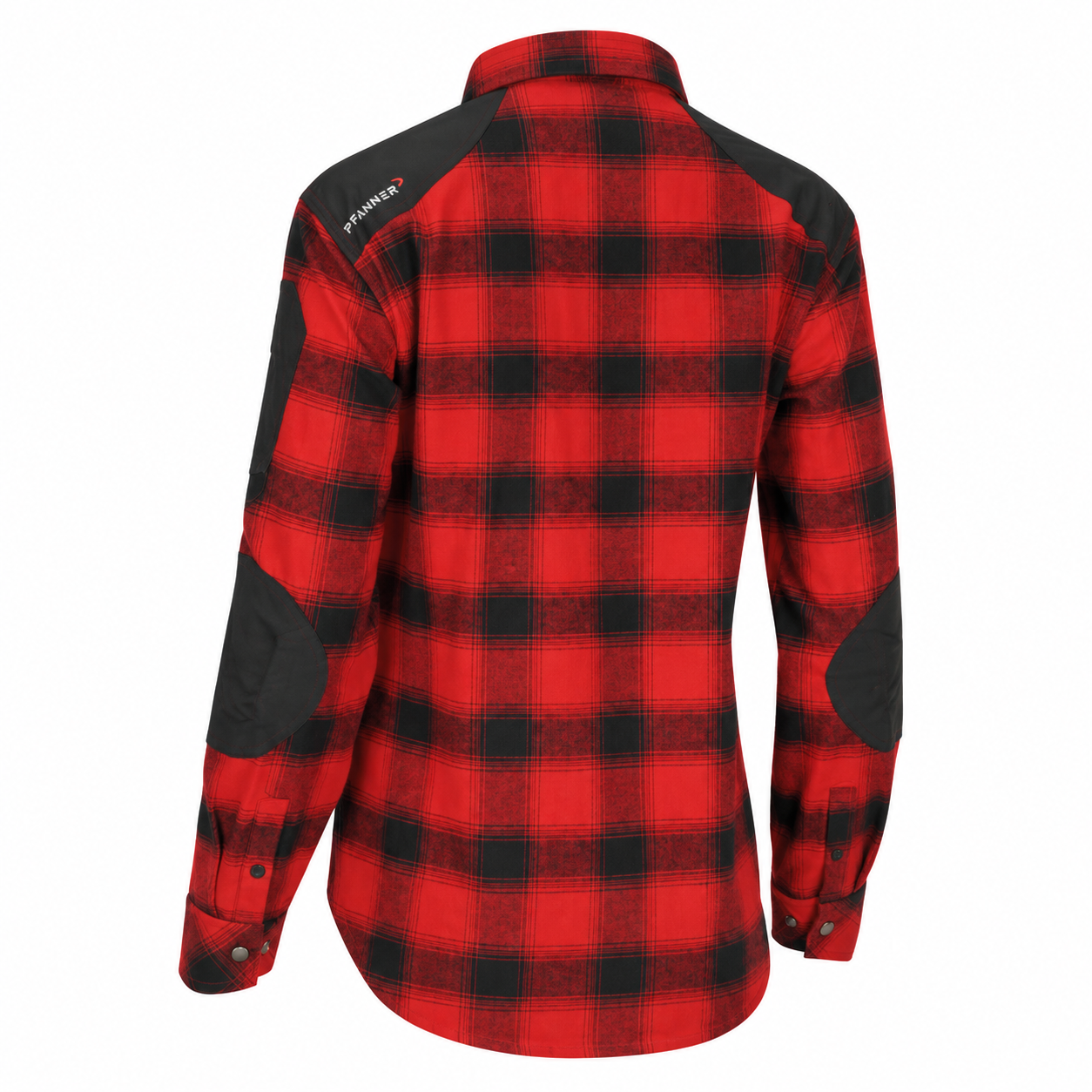 PFANNER® Damen Flanell Funktionshemd | Farbe: Rot-Schwarz kariert | Größe: L
