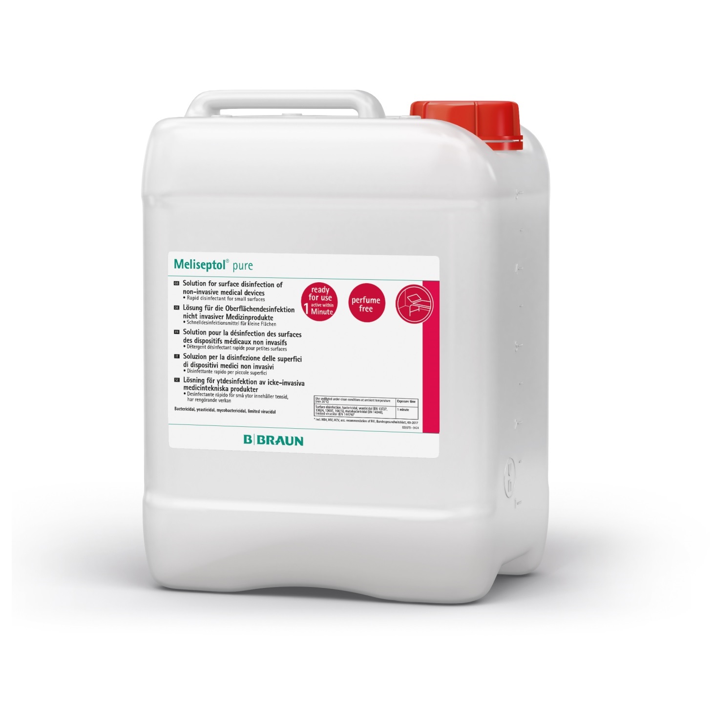 B. Braun Meliseptol® pure alkoholische Schnelldesinfektion | 5 Liter Kanister