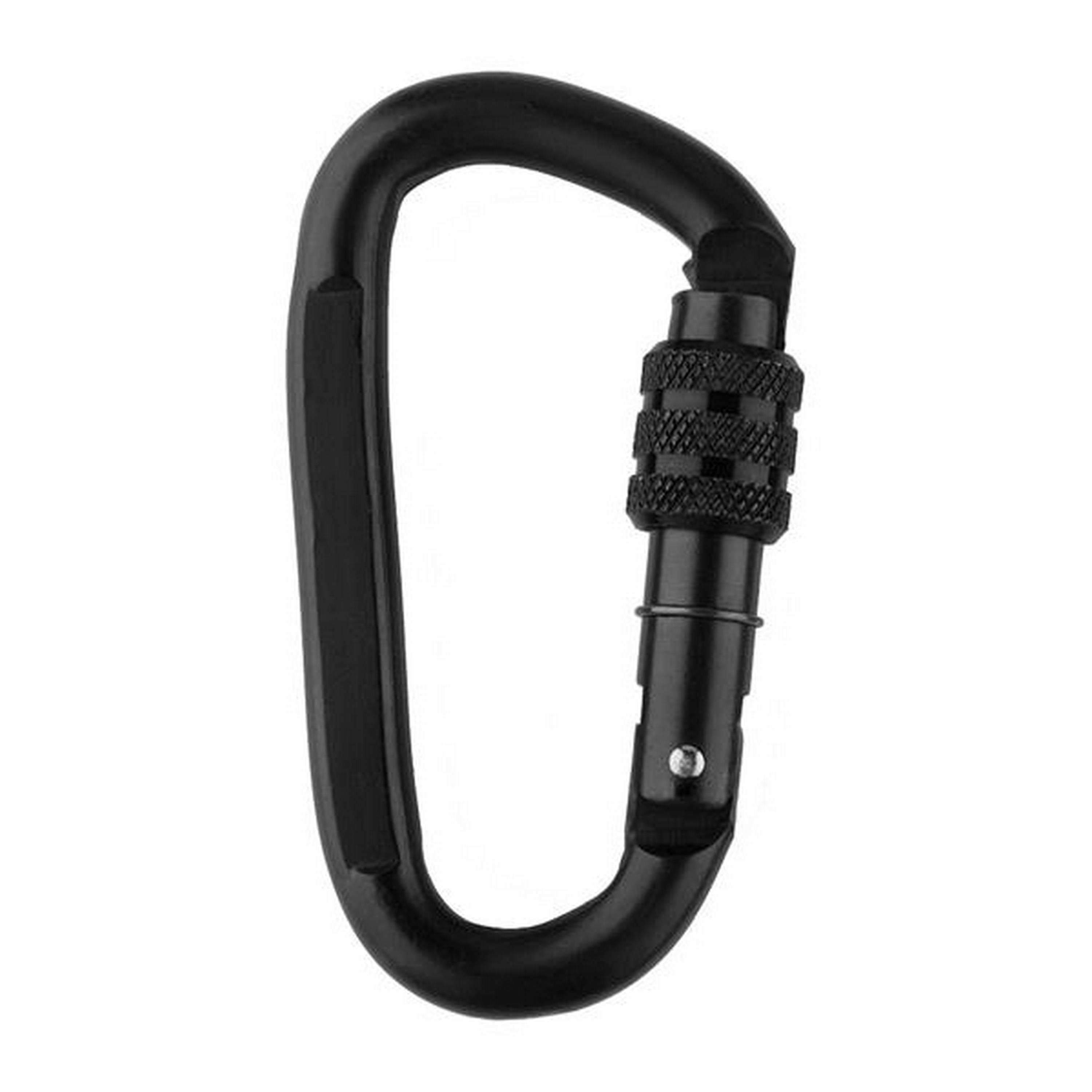 M-TAC® Trapezkarabiner aus legierter Stahl | 20,45 kN | Reißlast: 2000 kg | Farbe: Black