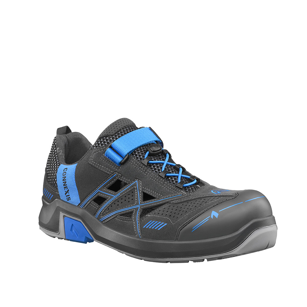 HAIX® CONNEXIS® Safety Air S1 LOW Arbeitsschuh | Farbe: Grey / Blue | Größe: 37 / UK 4.0