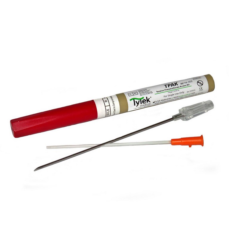 TyTek® Medical T-PAK Dekompressionsnadel / Pneumothoraxentlastungsnadel | Größe: 14 G