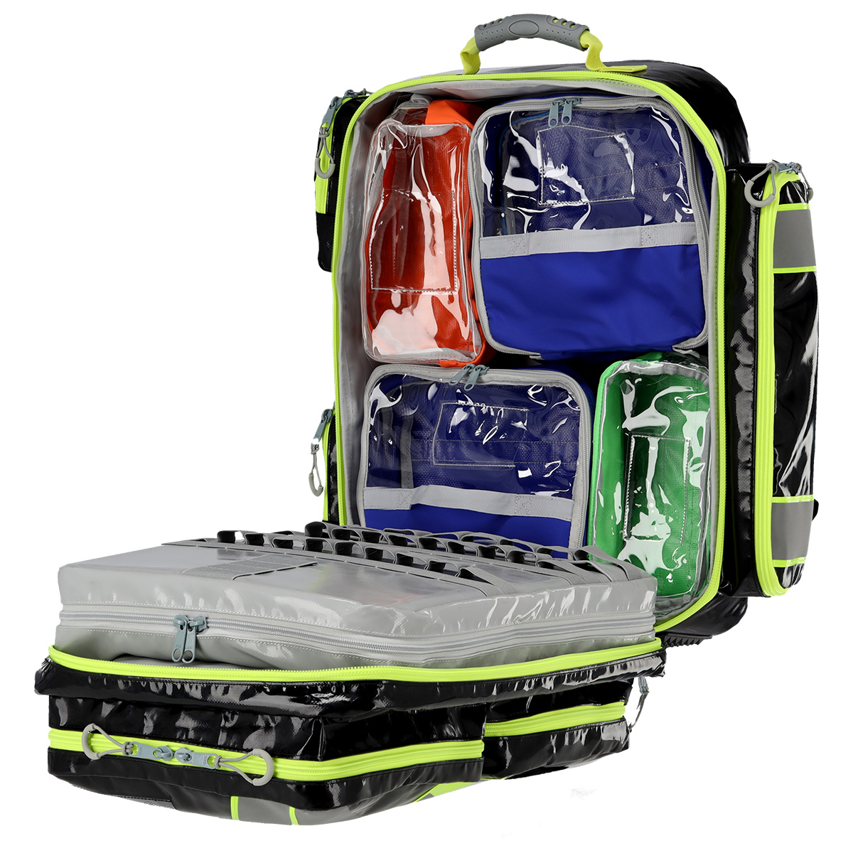 LifeBags® Notfallrucksack X-Large aus BagsTEX-Plane | Farbe: Schwarz