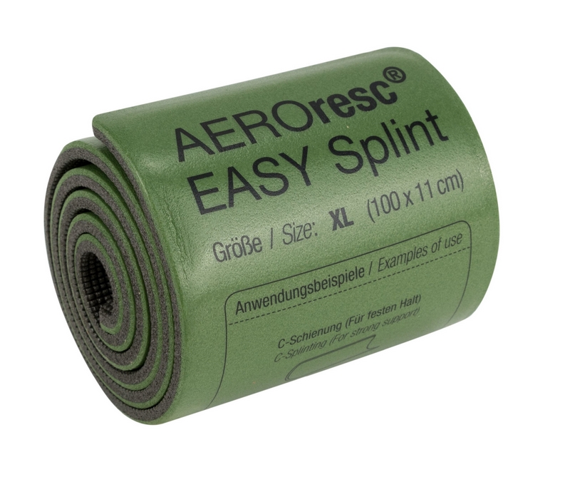 MeierMed AEROresc® tactical EASY Splint® | Splintschiene Xtra Large gerollt | Farbe: Oliv