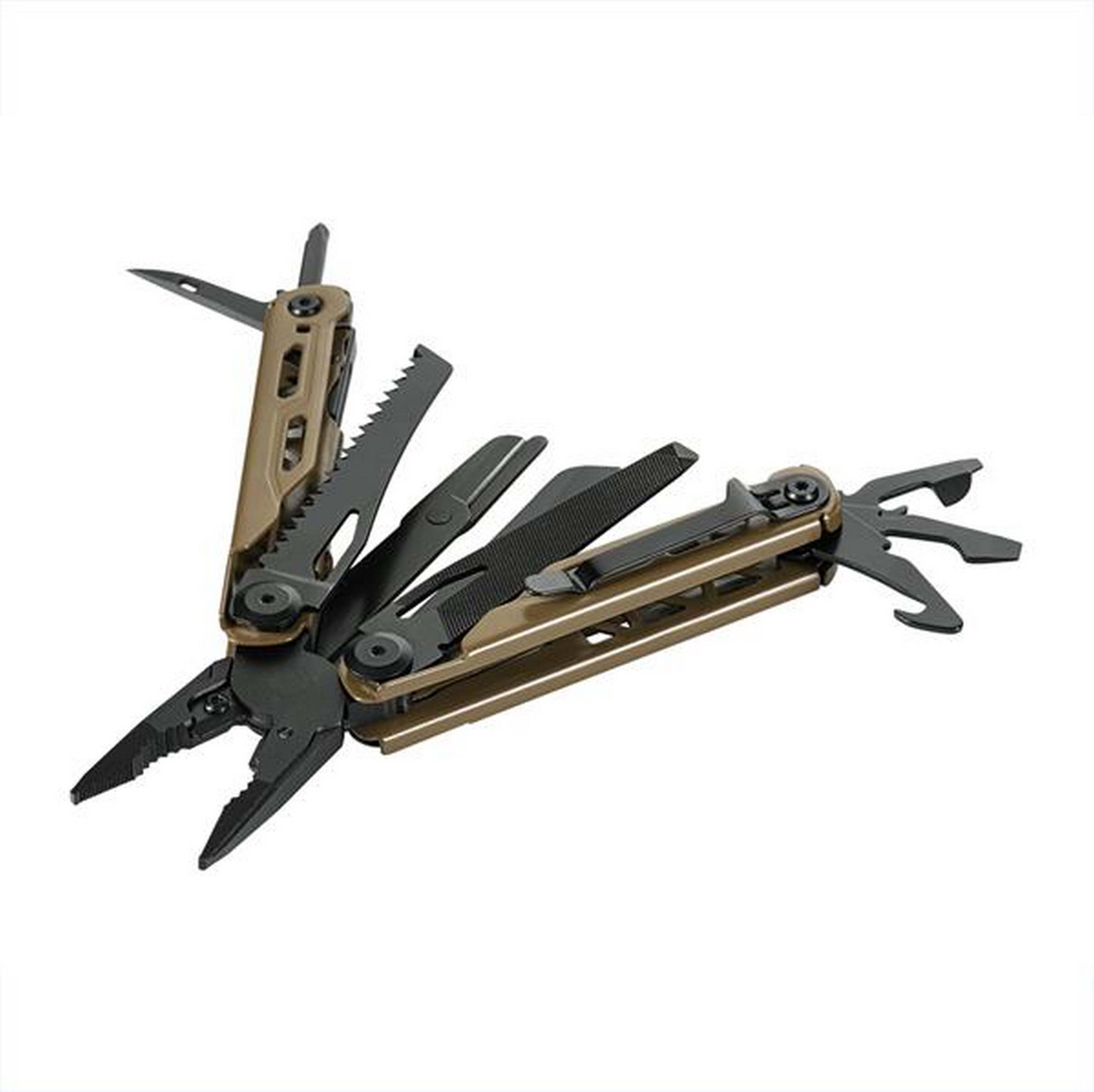 M-TAC® Multitool mit 17 Tools inklusive Etui | Typ 13 | Farbe: Brown / Black