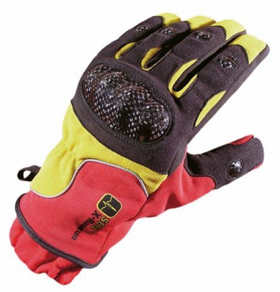 SEIZ® Feuerwehr / Rettungsdienst THL Handschuhe X-RESCUE | Farbe: Gelb / Rot