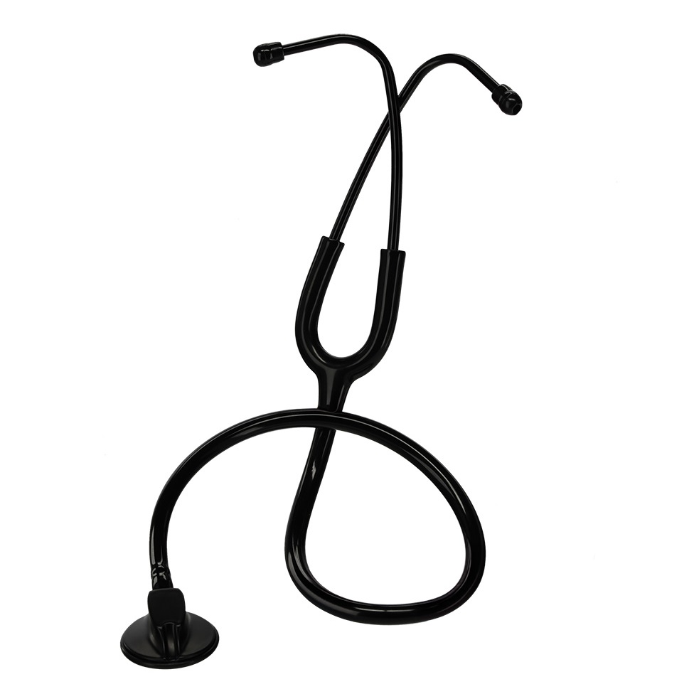 nextRESCUE® Flachkopf-Stethoskop Pro für Erwachsene | Farbe: Black Edition