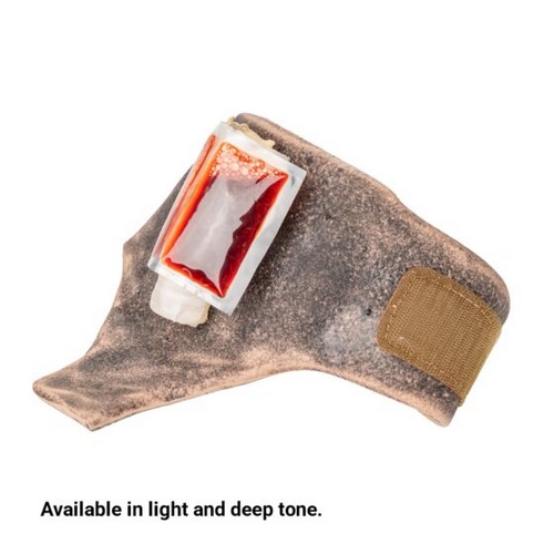 North American Rescue® SMRT Surgical Airway Task Trainer mit Verbrennungsverletzung | Hautton: Hell