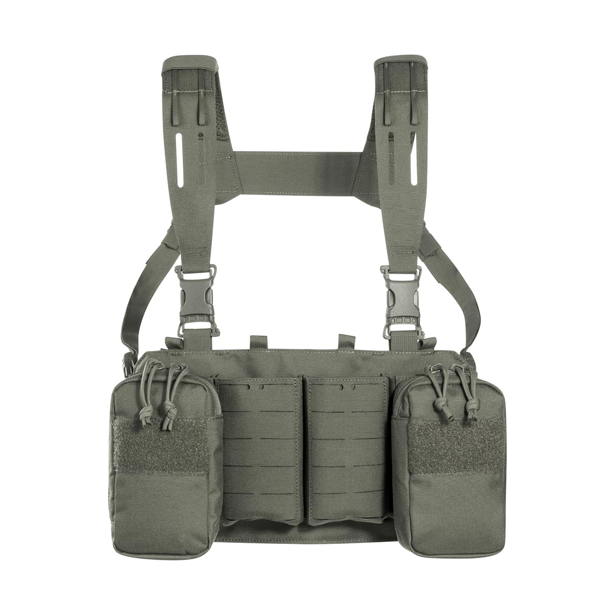 Tasmanian Tiger® Leichtes Gurtzeug TT Modular Chest Rig 4xM4 IRR | Farbe: Steingrau-Oliv