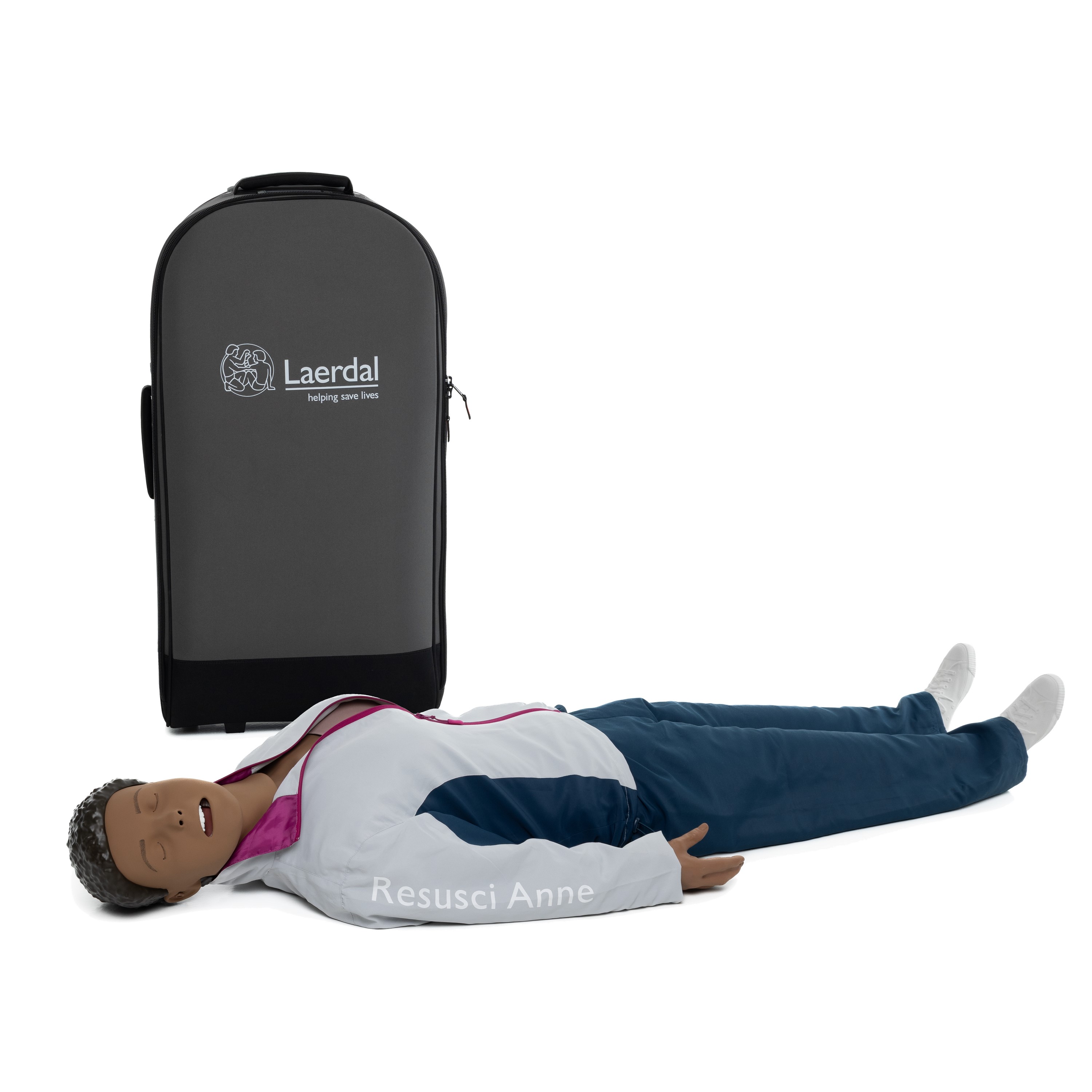 Laerdal® Resusci Anne™ QCPR AED Ganzkörper mit Airwaykopf | Dunkelhäutig