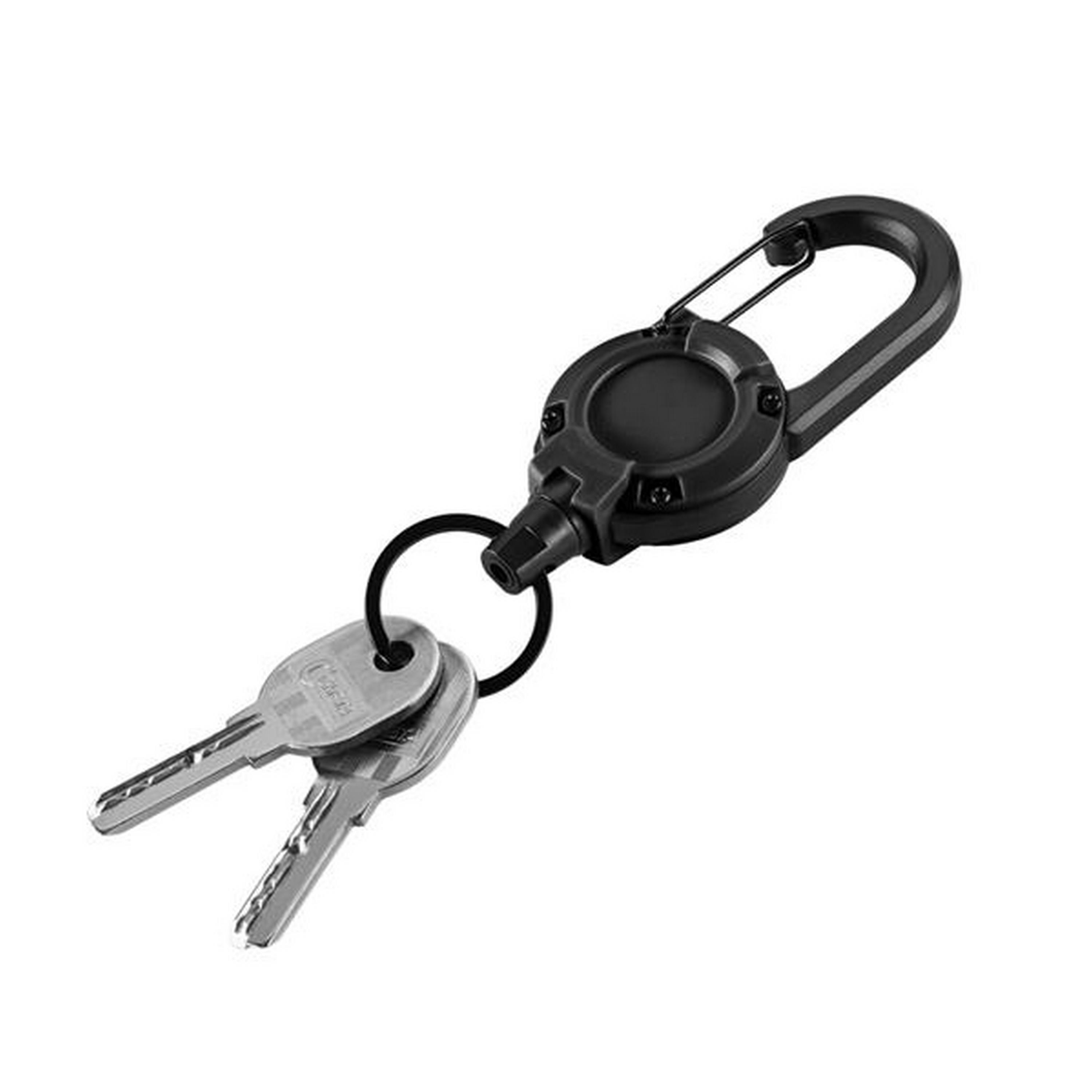 M-TAC® Karabiner mit ausziehbarem Schlüsselband | Länge: 65 cm | Farbe: Black