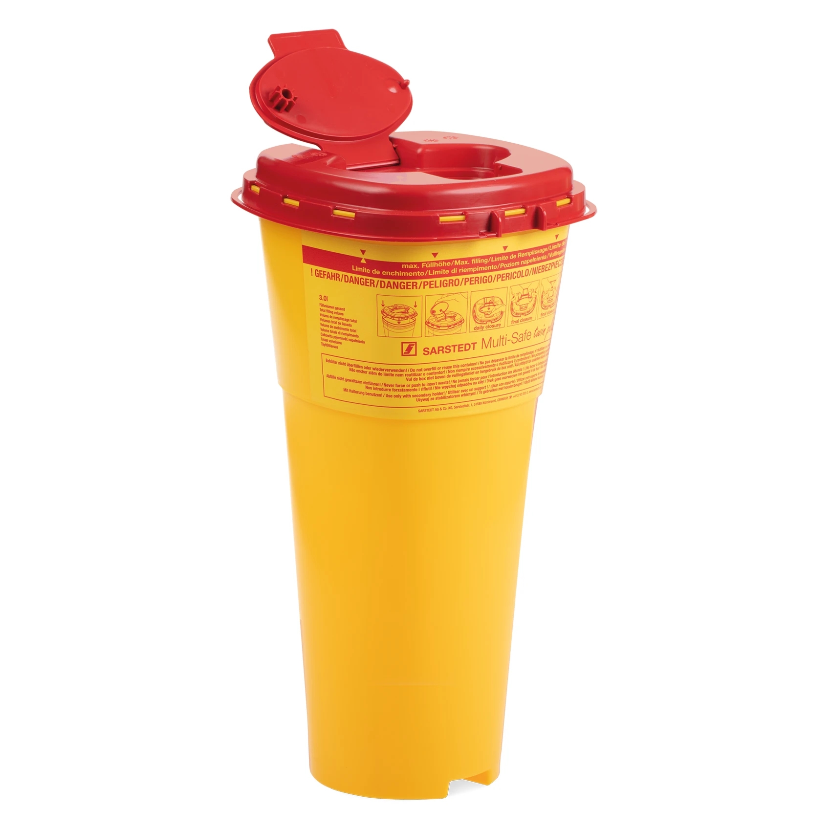 Sarstedt Multi-Safe twin plus 5000 Kanülen-Entsorgungsbox / Kanülenabwurfbox | Volumen: 5,0 Liter