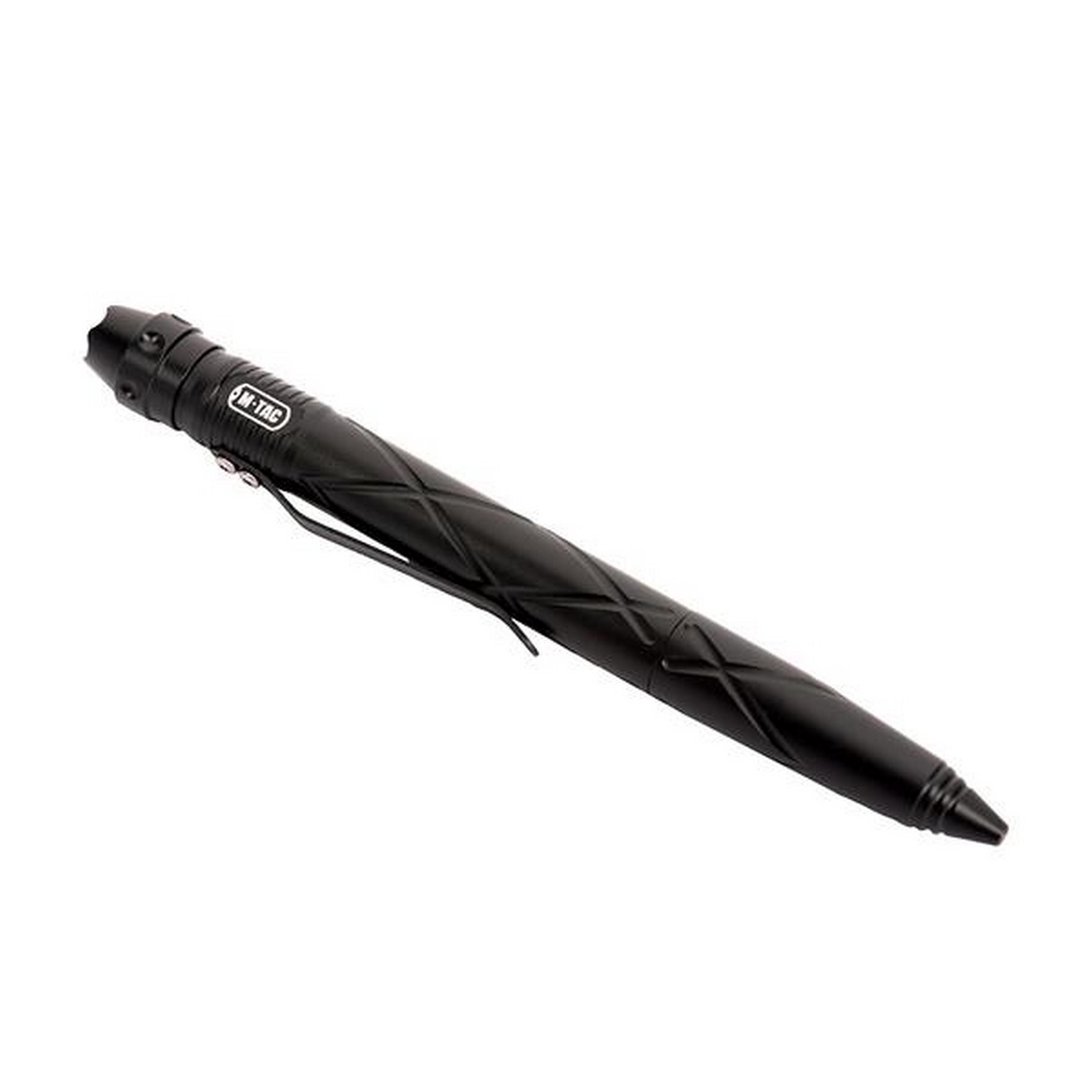 M-TAC® Taktischer Kugelschreiber mit Taschenlampe und Glasbrecher TP-93 | Farbe: Black