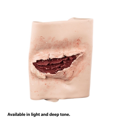 North American Rescue® SMRT Packable Open Wound | Wundtamponade-Trainer | Hautton: Dunkel