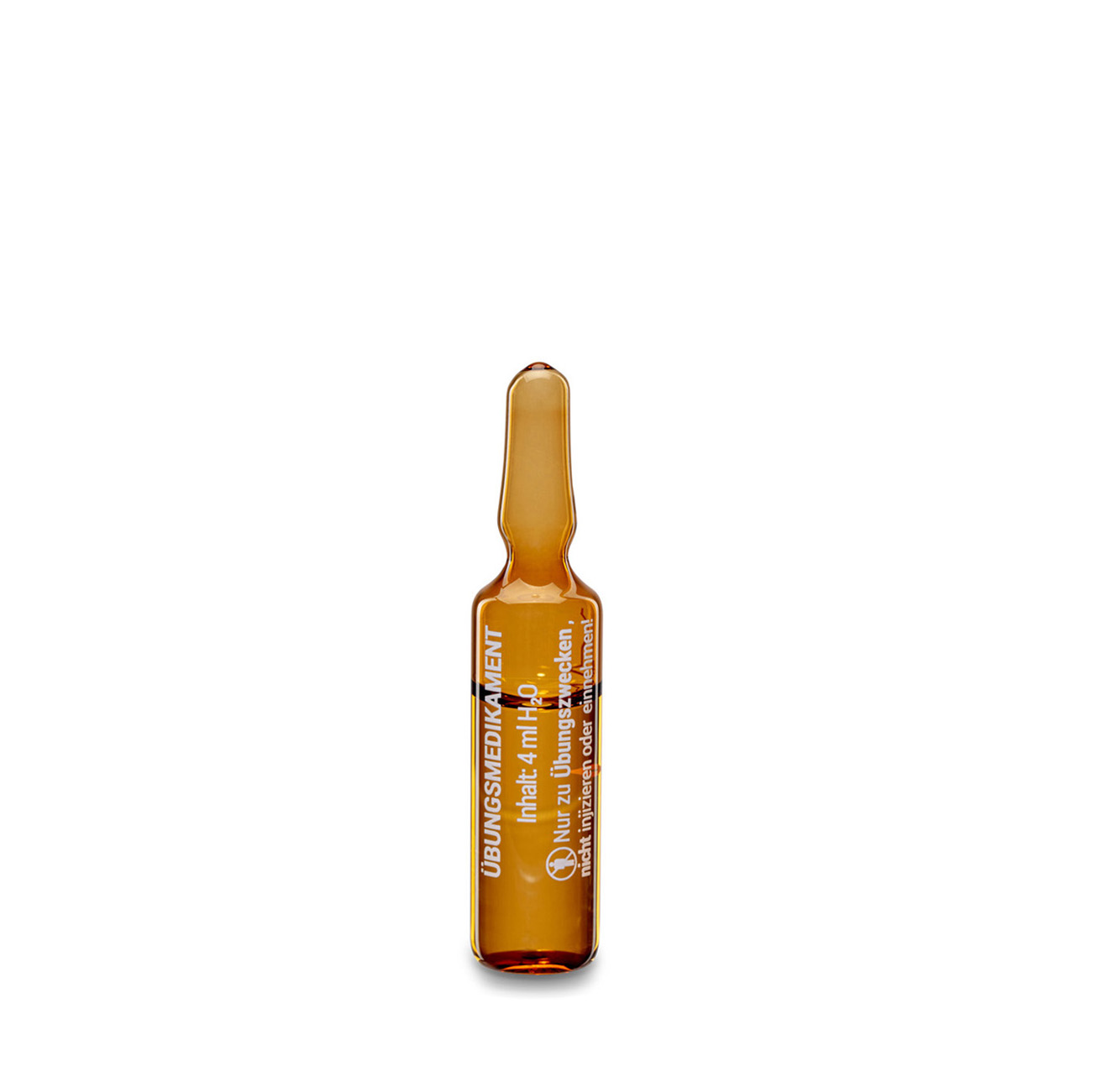 Übungsmedikamente® Brechampulle 4 ml Braunglas| Packung á 100 Stück