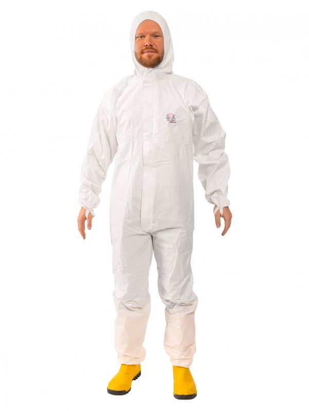 Produktbild von 10x Pro Safe 2 Schutzanzug Einweganzug – Kat 3 Typ 5+6, Größe XL, Weiß
