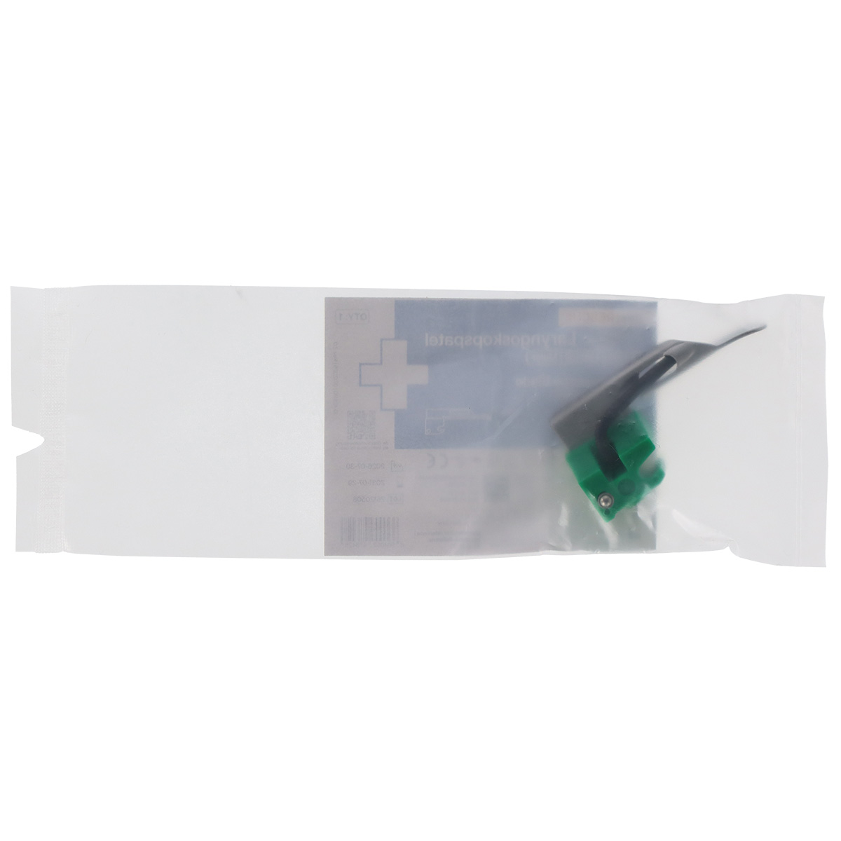 nextRESCUE® AirGlow Laryngoskop Spatel F.O. Semi Metall | Einweg | Miller | Größe 00