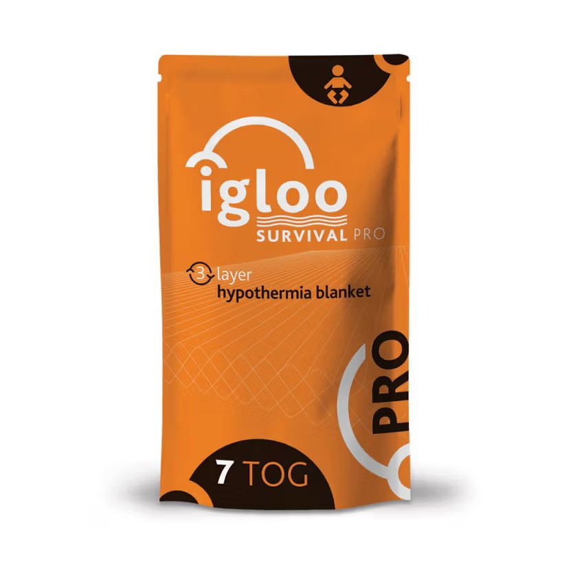 Igloo® Pro 3-Layer Wärmeschutz / Wärmedecke TOG 7 | Größe: Baby | Farbe: Orange