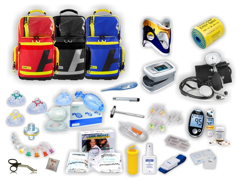 MeierMed Notfallrucksack Large | Füllung Rettungsdienst SEG XXL | AEROtex®-Dura | Blau
