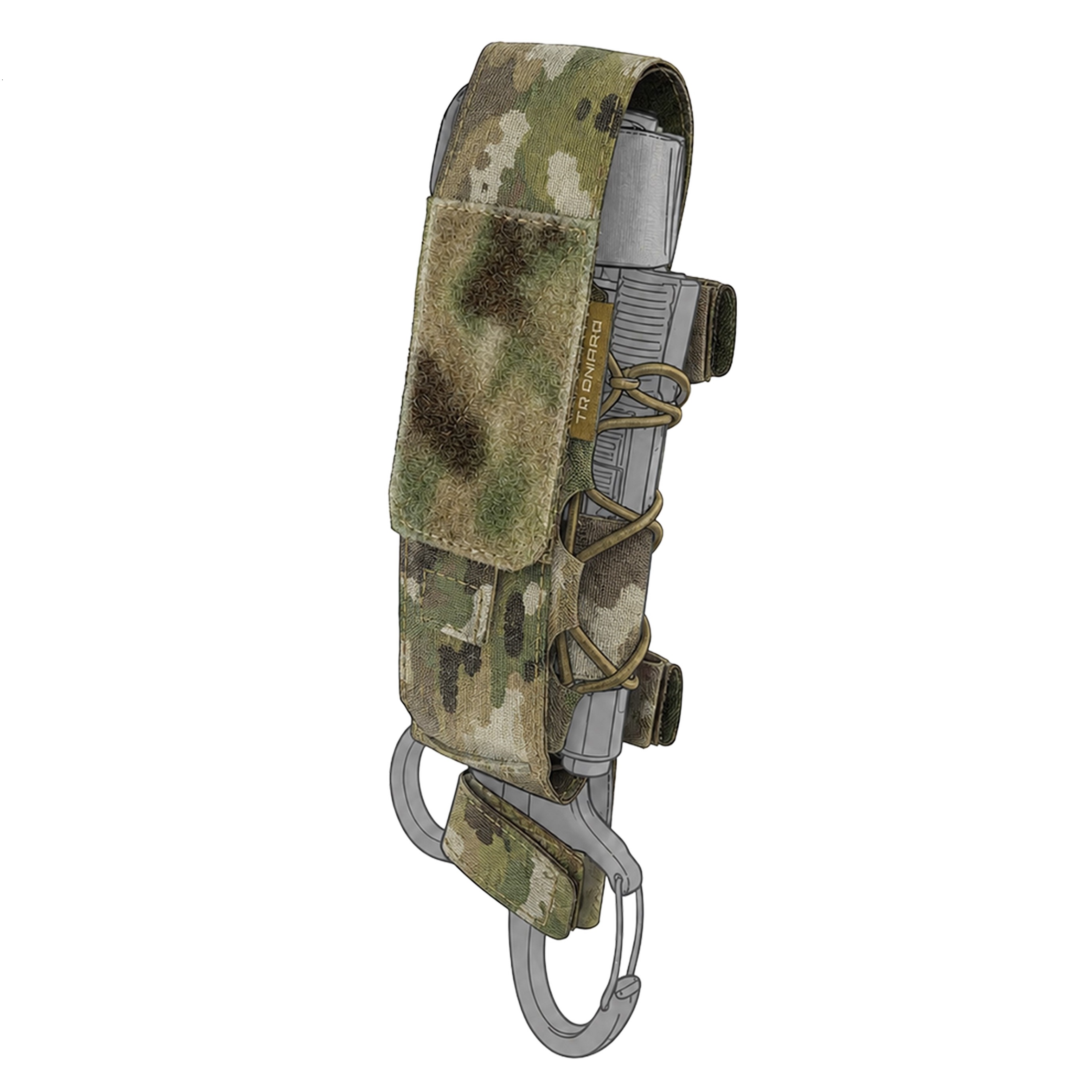 TQ DNIPRO™ Tourniquet Pouch mit Flap-Top und C-Hook Clip | Modell: 2 | Farbe: Multicam