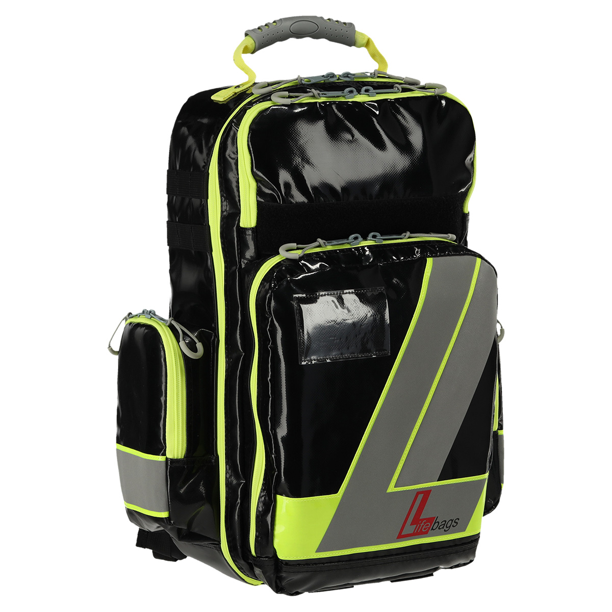 LifeBags® Notfallrucksack Large aus BagsTEX-Plane | Farbe: Schwarz