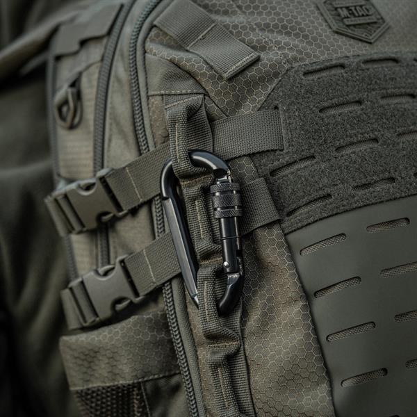 M-TAC® Trapezkarabiner aus legierter Stahl | 20,45 kN | Reißlast: 2000 kg | Farbe: Black