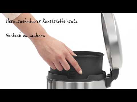 Brabantia Tretabfalleimer NewIcon mit Zinkeinsatz-Eimer 5 Liter