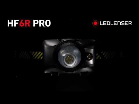 Ledlenser® HF6R Pro LED Stirnlampe | 900 Lumen | Farbe: Schwarz