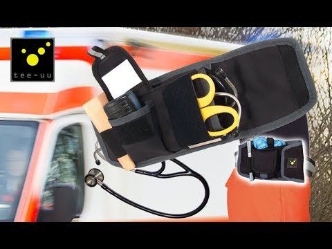 tee-uu® CARDIO Stethoskop Holster | Farbe: Schwarz