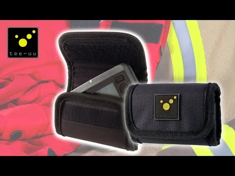 tee-uu® PAGER ALPHA Funkmeldeempfänger-Holster | Farbe: Schwarz