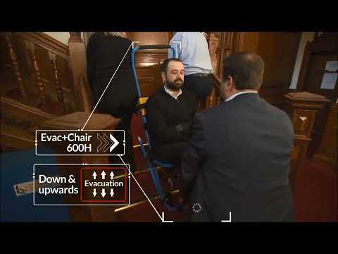 Evac+Chair® Evakuierungsstuhl | Tragestuhl / Treppenstuhl mit Tragegriffen | Modell: 600H