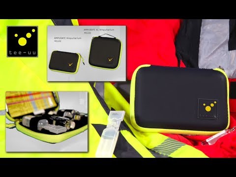 tee-uu® AMPUSAFE XL Ampullarium für 42 Ampullen | Farbe: Schwarz