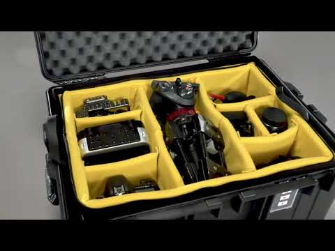 PELI™ AIR 1607 Case Trolley Schutzkoffer mit Schaumstoff | Farbe: Orange