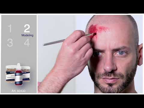 Kryolan® Artex Modellierpaste für 3D Hauteffekte | Inhalt: 2 x 40 ml