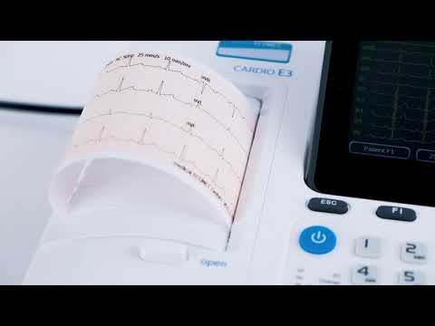 medical ECONET Cardio E3 3-Kanal EKG mit 7-Zoll-LCD-Farbbildschirm