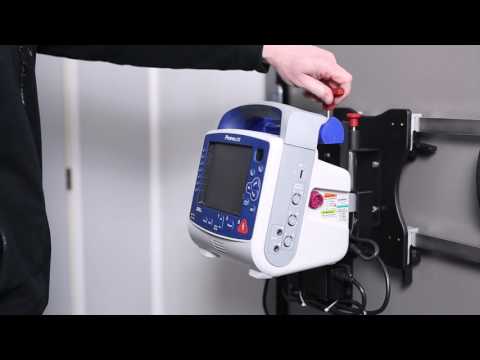 MCS medical Halterung ZOLL X Series® NS/P | Starr mit Ladung | Farbe: Schwarz