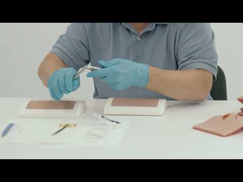 3B Scientific® Hautnahttrainer P22D | Hautfarbe: Dunkelhäutig
