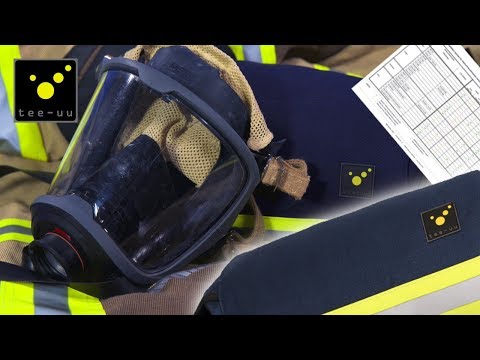 tee-uu® RESPI LIGHT XL Atemschutzmasken-Tasche | Farbe: Blau