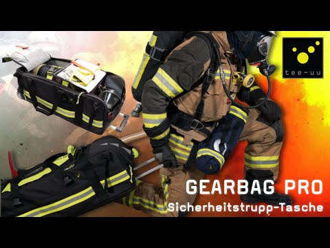tee-uu® GEARBAG PRO Sicherheitstrupp-Tasche | Farbe: Schwarz