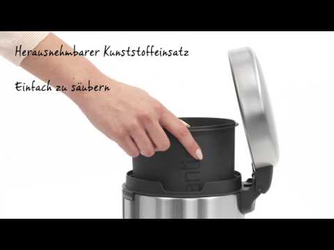 Brabantia Abfalleimer NewIcon mit Kunststoffeinsatz-Eimer 3 Liter