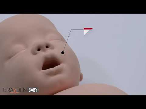 BRAYDEN™ Baby Advanced CPR Reanimationspuppe mit LED Blutfluss | Farbe: Rote LED´s